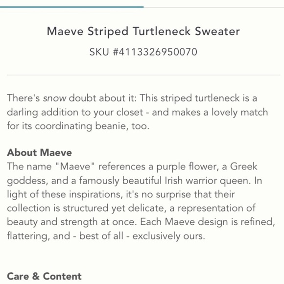 Anthropologie NWT Maeve Striped Turtleneck Sweater Size 1X. - Picture 6 of 14